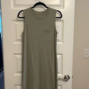Olive Everlane T-Shirt Dress